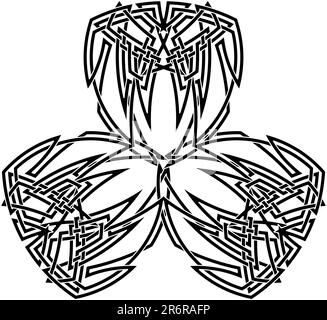 Dessin vectoriel du nœud celtique Illustration de Vecteur