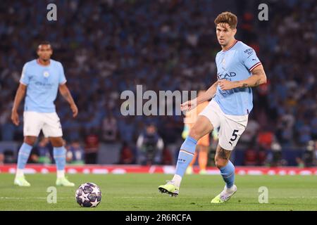 Istanbul, Turquie. 10th juin 2023. John Stones de la ville de Manchester lors de la Ligue des champions de l'UEFA, finale du match de football entre le FC de la ville de Manchester et le FC Internazionale sur 10 juin 2023 au stade olympique Ataturk à Istanbul, Turquie - photo Jean Catuffe/DPPI crédit: DPPI Media/Alamy Live News Banque D'Images