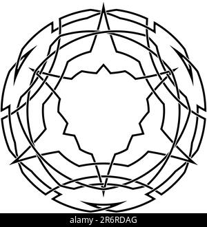 Dessin vectoriel du nœud celtique Illustration de Vecteur