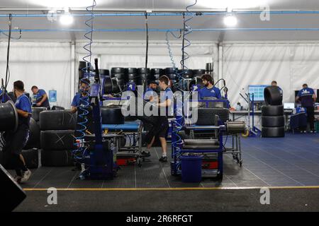 michelin, technique, michelin, pneus, pneu, Pendant les 24 heures du Mans 2023 sur le circuit des 24 heures du Mans de 10 juin à 11, 2023 au Mans, France - photo: FR..d..ric le Floc'h/DPPI/LiveMedia Banque D'Images