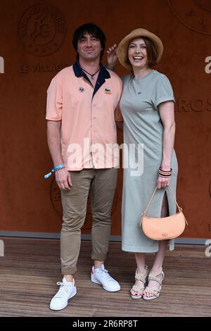 Paris, France. 16th mai 2023. Lukas Delcourt et Elodie Frégé assistent à l'Open de France 2023 à Roland Garros sur 10 juin 2023 à Paris, France. Photo de Franck Castel/ABACAPRESS.COM crédit: Abaca Press/Alay Live News Banque D'Images
