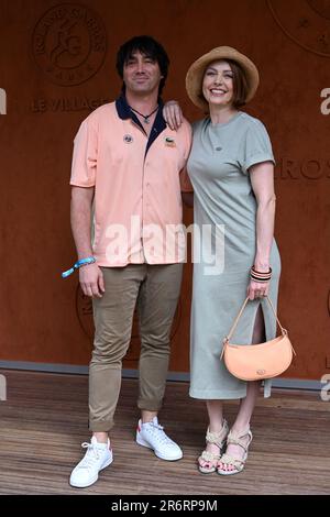 Paris, France. 16th mai 2023. Lukas Delcourt et Elodie Frégé assistent à l'Open de France 2023 à Roland Garros sur 10 juin 2023 à Paris, France. Photo de Franck Castel/ABACAPRESS.COM crédit: Abaca Press/Alay Live News Banque D'Images
