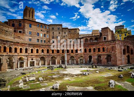 Rome, Italie. Forum Romanum, Mercati di Traiano Banque D'Images