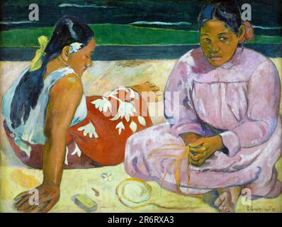 Paul Gauguin, Tahitien Women on the Beach, portrait peint à l'huile sur toile, 1891 Banque D'Images