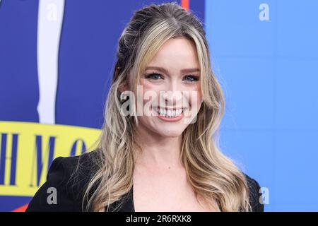 NORTH HOLLYWOOD, LOS ANGELES, CALIFORNIE, États-Unis - JUIN 10 : l'actrice américaine et ancienne reine de beauté Greer Grammer arrive à Apple TV+'Ted Lasso' saison 3 FYC tapis rouge tenu au Saban Media Center de l'académie de télévision sur 10 juin 2023 à North Hollywood, Los Angeles, Californie, États-Unis. (Photo de Xavier Collin/image Press Agency) Banque D'Images