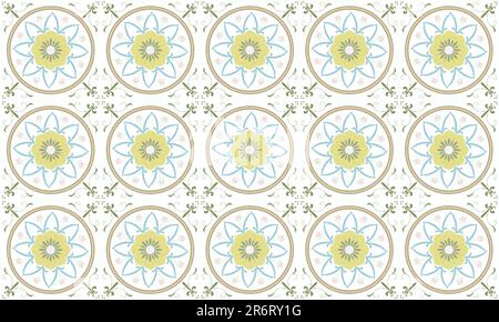 Vector illustration de motif floral transparent Original Illustration de Vecteur