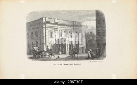 Theatre Royal Drury Lane, Londres. Musée : COLLECTION PRIVÉE. Auteur: Charles Marville. Banque D'Images