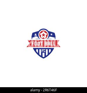 Logo foot ball. Logo du club de football Illustration de Vecteur