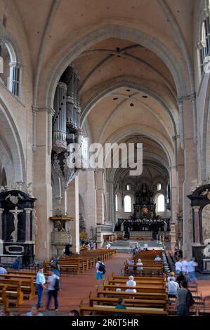 Rhénanie-Palatinat, Trèves, intérieur de l'église, haute cathédrale de l'église Saint-Laurent Pierre à Trèves, chapelle, monuments romains classés au patrimoine mondial de l'UNESCO Banque D'Images