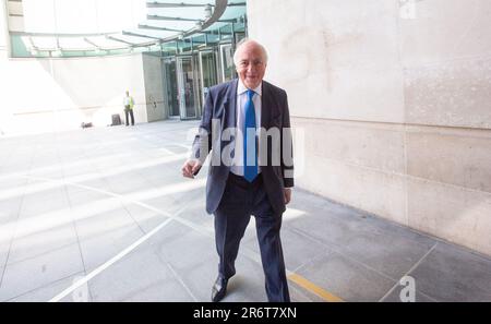 Londres, Angleterre, Royaume-Uni. 11th juin 2023. L'ancien chef conservateur MICHAEL HOWARD est vu à l'extérieur de la BBC comme il apparaît dimanche avec l'exposition Laura Kuenssberg. (Credit image: © Tayfun Salci/ZUMA Press Wire) USAGE ÉDITORIAL SEULEMENT! Non destiné À un usage commercial ! Banque D'Images
