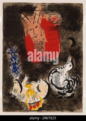 L'histoire de l'Exode. Musée : COLLECTION PRIVÉE. Auteur: MARC CHAGALL. Banque D'Images