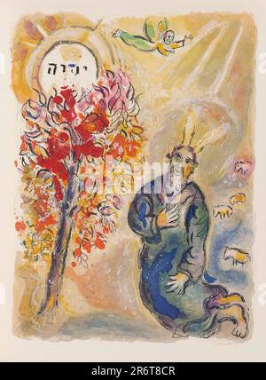 L'histoire de l'Exode. Musée : COLLECTION PRIVÉE. Auteur: MARC CHAGALL. Banque D'Images