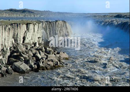 Cascade, rivière Joekuls Fjoellum, Joekuls Fjoellum, Selfoss, Islande Banque D'Images