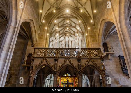 TUBINGEN, ALLEMAGNE - 31 AOÛT 2019 : ST. Collégiale de George à Tubingen, Allemagne Banque D'Images