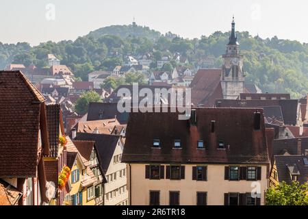 Vue sur la vieille ville de Tubingen, Allemagne Banque D'Images