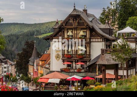 TRIBERG, ALLEMAGNE - 2 SEPTEMBRE 2019 : vue sur le village de Triberg à Baden-Wuerttemberg, Allemagne Banque D'Images