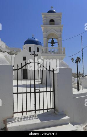 Église Anastasi, Imerovigli, Santorin, Cyclades, Grèce Banque D'Images