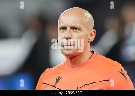 Istanbul, Turquie. 10th juin 2023. Arbitre Szymon Marciniak vu lors du match final de la Ligue des champions de l'UEFA entre Manchester City et Inter au stade olympique Ataturk. Score final ; Manchester City 1:0 Inter. Score final ; Manchester City 1:0 Inter. Crédit : SOPA Images Limited/Alamy Live News Banque D'Images