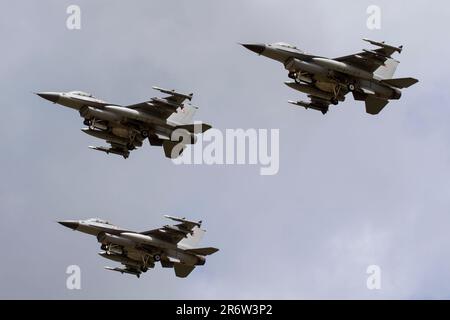 General Dynamics F-16AM Faucon Faucon Royal Danish Air Force Karup AB EKKA 19/06/2022 Banque D'Images