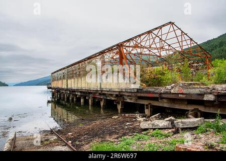 Royal Navy Torpedo site de test Arrochar Scotland Banque D'Images