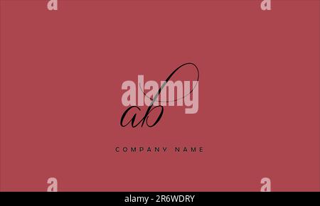 AB, BA lettres abstraites logo Monogram Illustration de Vecteur