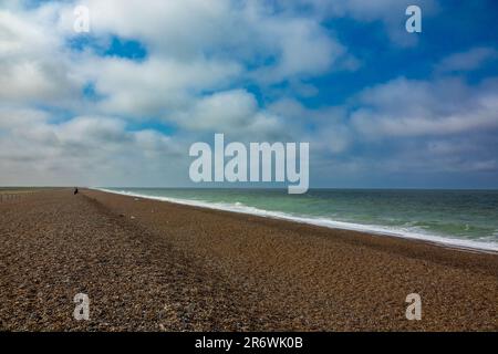 Norfolk Coast Path, plage de Salthouse Banque D'Images