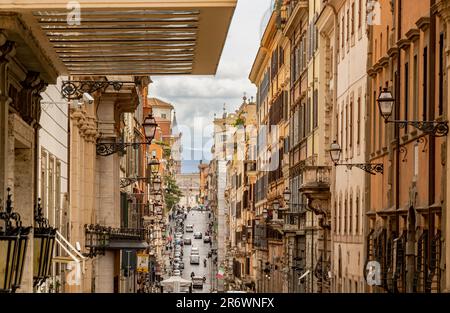 Une vue sur la via Agostino Depretis, Rome, Italie Banque D'Images