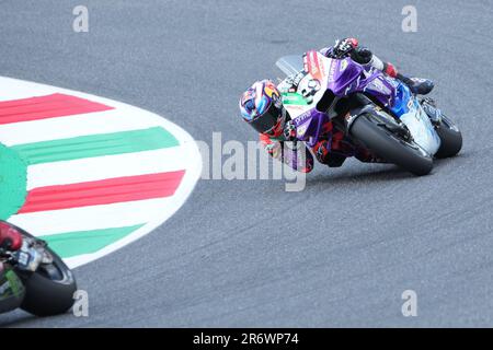 Misano Adriatico, ITA. 11th juin 2023. 89 Jorge Martin Prima Pramac course pendant le MotoGP Oakley Grand Prix Italien Tissot Race Sunday, MotoGP d'Italie - au circuit Mugello sur 11 juin 2023 à Scarperia, Italie. (Photo de Fabio Averna/Sipa USA) crédit: SIPA USA/Alay Live News Banque D'Images