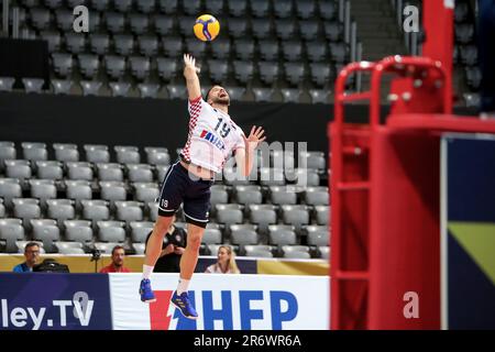 Zadar, Croatie. 11th juin 2023. Ivan Zeljkovic de Croatie pendant le match de la Ligue européenne d'or de Volleyball CEV 2023 groupe B entre la Croatie et l'Ukraine au Kresimir Cosic Sports Hall à Zadar, Croatie, sur 11 juin 2023. Photo: Sime Zelic/PIXSELL crédit: Pixsell/Alay Live News Banque D'Images