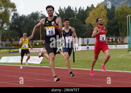 Palerme, Italie. 11th juin 2023. MELI RICCARDOA (.S.D. C.U.S. PALERMO G.A. FIAMME GIALLE) 400m hommes Winner pendant Campionato Italiano Assoluto di Societa, Athlétisme italien à Palerme, Italie, 11 juin 2023 crédit: Agence de photo indépendante/Alamy Live News Banque D'Images