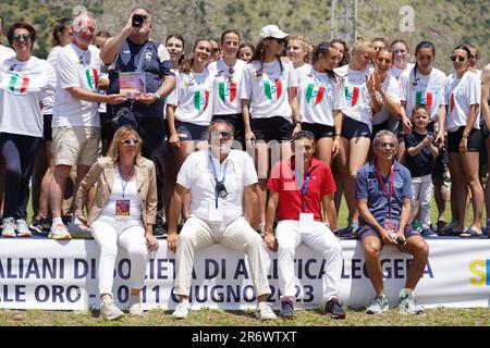 Palerme, Italie. 11th juin 2023. ATL. BRESCIA 1950 avec FIDAL Sicilia Managers pendant Campionato Italiano Assoluto di Societa, Italien Athletics à Palerme, Italie, 11 juin 2023 crédit: Agence de photo indépendante/Alay Live News Banque D'Images