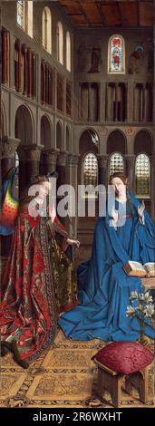 Annonciation. Jan van Eyck. 1434. Banque D'Images