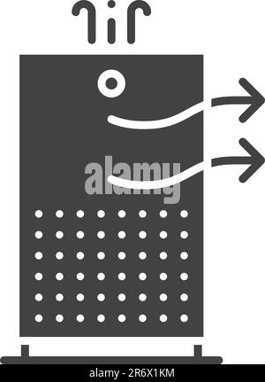 Image vectorielle de l'icône purificateur d'air. Illustration de Vecteur