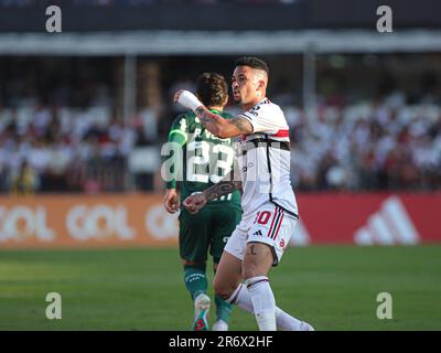 Sao Paulo, Brésil. 11th juin 2023. Luciano de Sao Paulo, pendant le match entre Sao Paulo et Palmeiras, pour la série brésilienne A 2023, au stade Morumbi, à Sao Paulo sur 11 juin. Photo: Wanderson Oliveira/DiaEsportivo/Alay Live News Credit: DiaEsportivo/Alay Live News Banque D'Images