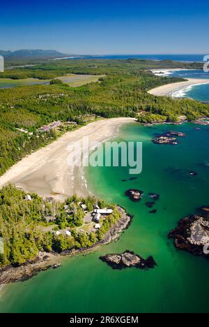 Image aérienne de MacKenzie Beach, C.-B., Canada Banque D'Images