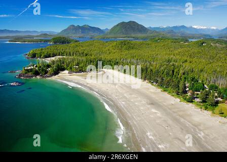 Image aérienne de MacKenzie Beach, C.-B., Canada Banque D'Images