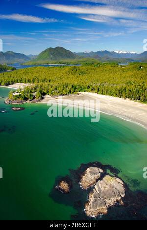 Image aérienne de MacKenzie Beach, C.-B., Canada Banque D'Images