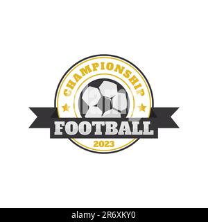 Image vectorielle de l'écusson du football ou du club de football. Créateur de modèles de logo football ou club de football pour le vecteur équipe sportive Illustration de Vecteur