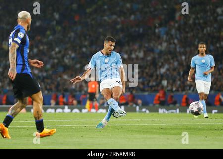 Istanbul, Turquie. 10th juin 2023. Rodri (ManC) football : finale de la Ligue des champions de l'UEFA 2023 Istanbul match entre Manchester City FC 1-0 FC Internazionale Milano au stade olympique Ataturk à Istanbul, Turquie . Crédit: Mutsu Kawamori/AFLO/Alay Live News Banque D'Images