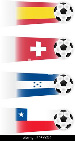 Clipart vecteur football (autres drapeaux également disponibles) Illustration de Vecteur