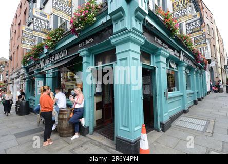 Le pub Norseman sur Essex Street East à Temple Bar, Dublin, Irlande. Banque D'Images