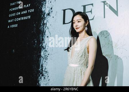 Shanghai, Chine. 24th mars 2023. SHANGHAI, CHINE - 24 MARS 2023 - l'actrice Song Yi pose pendant le salon SIF DENISE Danes pendant la semaine de la mode de Shanghai à Shanghai, en Chine, au 24 mars 2023. (Photo par Costfoto/NurPhoto) crédit: NurPhoto SRL/Alay Live News Banque D'Images