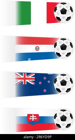 Clipart vecteur football (autres drapeaux également disponibles) Illustration de Vecteur