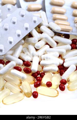 différentes pilules comme très beau milieu médical Banque D'Images