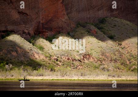 Kayak à Glen Canyon Banque D'Images