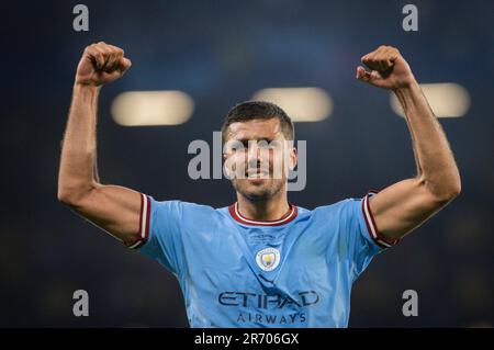 Istanbul, Turquie. 10th juin 2023. Schlussjubel: Rodrigo Rodri (ville) Manchester City - Inter Mailand UEFA Champions League final 10.06.2023 Copyright Banque D'Images