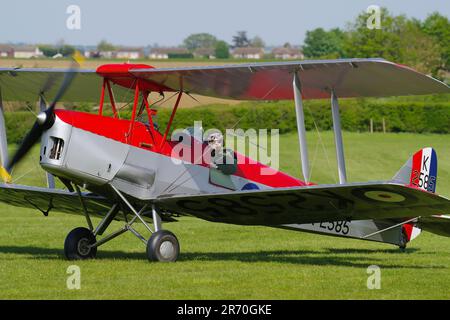 Shuttleworth Collection, de Havilland DH 82 Tiger Moth K-2585 G-ANKT, Banque D'Images