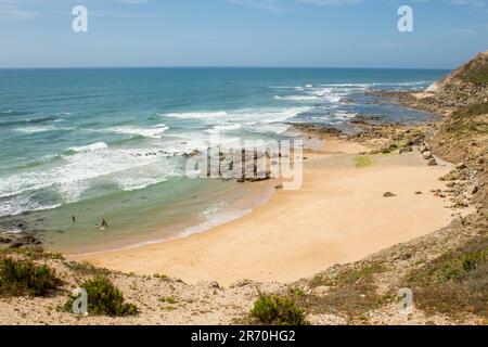 Praia de Cambelas e Praia do Baio Torres Vedras Portugal Banque D'Images