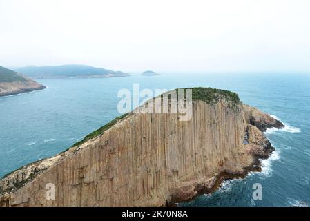 Po PIN île Chau dans le parc régional de Sai Kung East à Hong Kong. Banque D'Images