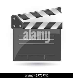 icône clapboard Illustration de Vecteur